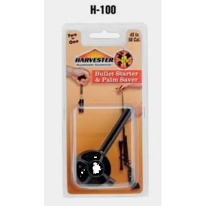Harvester Muzzleloading Packaged Bullet Starter & Palm Saver Plus .50 Cal Jag 1/pk