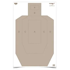Birchwood Casey Eze-Scorer IPSC Practice Paper Target 23"x35" 5/ct