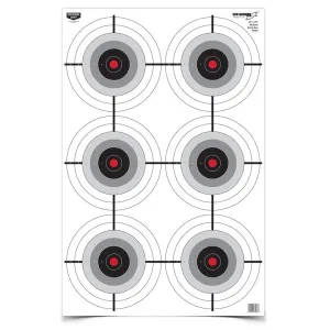 Birchwood Casey Eze-Scorer Multiple Bull's-Eye Paper Target 23"x35" 5/ct