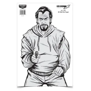 Birchwood Casey Eze-Scorer BC Bad Guy Paper Target 12"x18" 10/ct