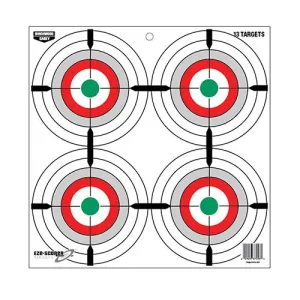 Birchwood Casey EZE-Scorer 12" Multiple Bull's-Eye Paper Target 13/ct