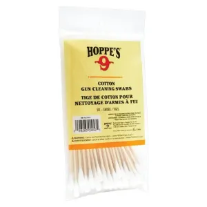 COTTON CLEANING SWAB 50 CT WOOD GRAIN 5.9, POLY BAG