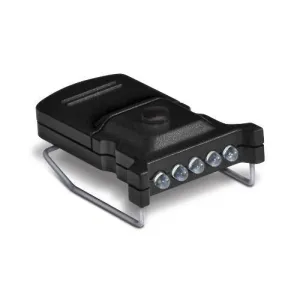 Cyclops Micro Hat Clip Light - 5 LED Bulb White Black