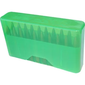 MTM J-20 Slip Top Ammo Box .17/.223/.222 Magnum Clear Green