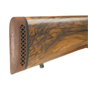 Pachmayr Deluxe Recoil Pad - Small 5.15" L x 1.80" W x 1" T Brown/White Line Base