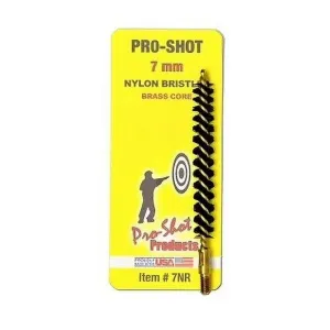 Pro-Shot Nylon Rifle Bore Brush with Brass Core 7mm