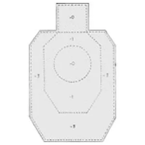 Speedwell Official IDPA Targets Paper Target,  100/Pack