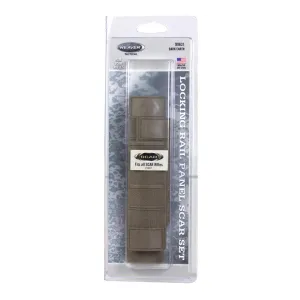 Weaver S.C.A.R. Locking Rail Panels, Two 4" Medium, One 6-3/8" Long - Dark Earth