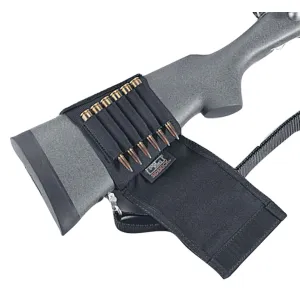 Uncle Mike's Plain Black Cartridge Holder Rifle Buttstock