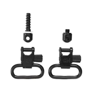 UNCLE MIKES QD SWIVELS FOREND BAND STYLE MACH & WOOD SCREW 1"on