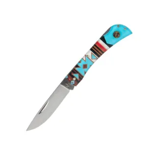 ABKT Roper Tumble Weed Sunset Series II Folding Knife 3" Drop Point Blade