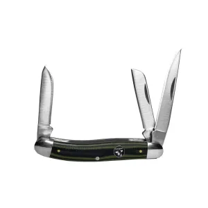 ABKT Cattleman Stockman Cowhand Series Knife 3 Blades Green