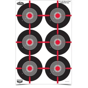 Birchwood Casey Dirty Bird 12"x18" Splatter Target Multiple Bull's Eye 100/ct