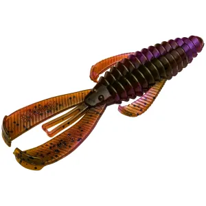 Strike King Rage Bug 4" Soft Bait Green Pumpkin Purple Swirl 7pk