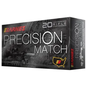 Barnes Precision Match Rifle Ammunition .308 Win 175 gr OTM BT  20/ct