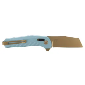 SOG Knives Diverge XR Folding Knife 3" Sheepsfoot Blade Gold and Light Blue