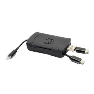 Stealthcam 4-in-1 Card Reader For IOS & Android /USB C, Micro USB, USB 2.0 & Lightning