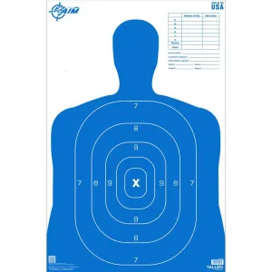 Allen EZ Aim B27 Pro Silhouette Paper Target Blue 23" x 35" 50/ct