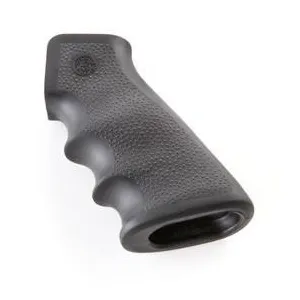 Hogue AR-15/M-16 OverMolded Rubber Grips with Finger Grooves Black
