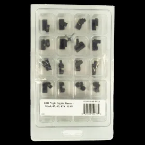 XS Sights R3D Night Sights Set for Glock 42/43/43x/48 Green Bulk 20/ct