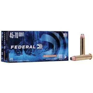 Federal Power-Shok Rifle Ammunition .45-70 Gov 300 gr SP 1850 fps 20/ct