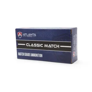 Atlanta Arms Classic Match Handgun Ammunition 9mm Luger 124gr 124gr FMJ 1060 fps 50/ct