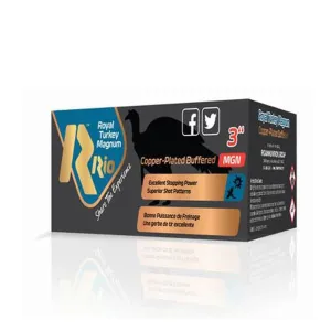 Rio Royal Turkey Buffered Shotshells 12ga 3" 1-3/4oz #6 1250 fps 10/ct