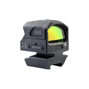 Mepro MCO PRO Closed Emitter Carbine Optic Red Dot Red 3 Segment 2/68 MOA Speed Ring Black