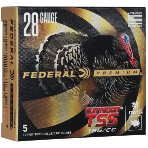 Federal Heavyweight TSS Shotshell 28ga 3" 1-1/2oz 1050 fps #9 5/ct