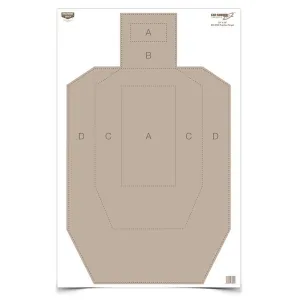 Birchwood Casey EZE-Scorer Paper Practice Targets 23" x 35" IPSC 100/ct