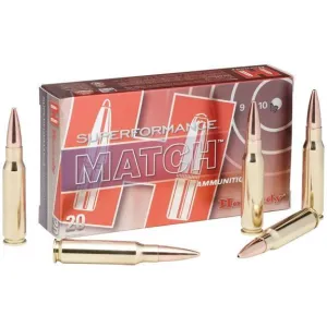 Hornady Superformance Match Rifle Ammunition .223 Rem 75 gr BTHP 2930 fps - 20/box