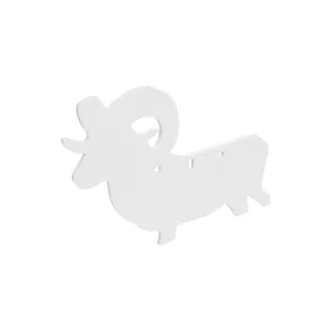 Birchwood Casey AR500 3/8" Silhouette Plate Target 3-Hole Ram