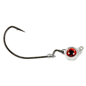 Z Man Texas Eye Jigheads 1/4 oz Red 3/ct