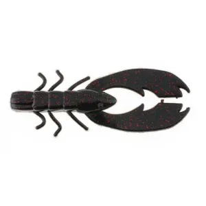 Berkley PB Chigger Craw 4'' Black Red Fleck 9pk