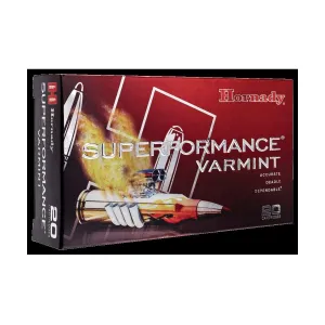 Hornady SuperFormance Ammunition .204 Ruger 32 gr V-MAX 4225 fps - 20/ct
