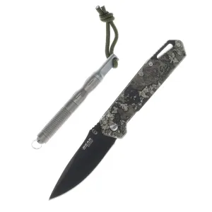 Bear & Son Edge Folding Knife 3" Drop Point Blade Truetimber Strata