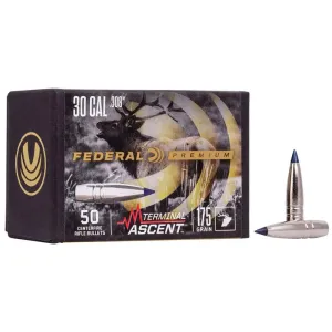 Federal Terminal Ascent Rifle Bullets .308 Cal 215 gr 50/ct