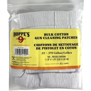 Hoppes .22-.270 Cal Gun Cleaning Patches 1-1/8" 500/ct