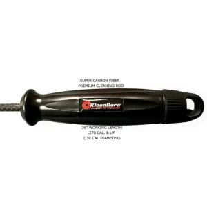 Kleenbore Super Carbon Fiber Rifle Cleaning Rod 36" .270 Cal and Up