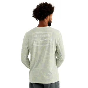 Huk Drift Performance Long Sleeve Shirt Pale Algae L