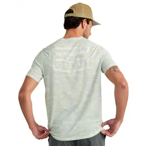 Huk Drift Performance Short Sleeve Shirt Pale Algae Camo S