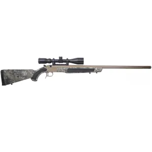 CVA Accura LR-X Muzzleloader Rifle .50 cal 30" 3/4x20 Threaded Barrel FDE Nitride TrueTimber Strata KonusPro 4-12x44 & VariFlame