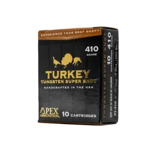 Apex Ammunition Turkey TSS Shotshells 410ga 3 27/32oz 1060fps #9 5/ct
