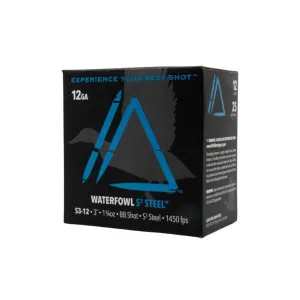 Apex Ammunition Waterfowl S3 Steel Shotshells 12ga 3" 1-1/4oz #BB 1450 fps 25/ct