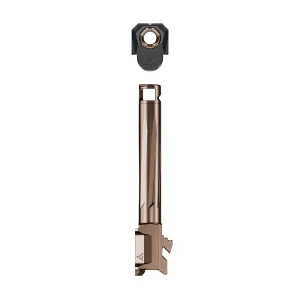 Radian Weapons Afterburner and Ramjet Combo Ported Barrel and Compensator for Glock Gen 6 17 Bronze