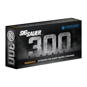 Sig Sauer Subsonic Max Expansion Rifle Ammunition .300 AAC Blackout 194 gr OTM 1000 fps 20/ct