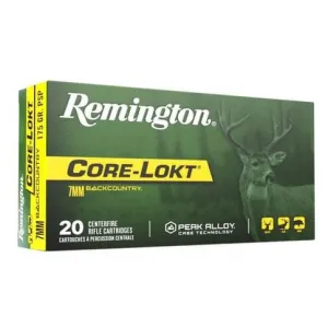 Remington Core-Lokt Rifle Ammunition 7mm Backcountry 175gr PSP 3100 fps 20/ct