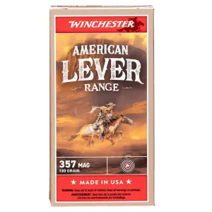 Winchester American Lever Range Ammunition .357 Mag 130gr FMJ 1510 fps 50/ct