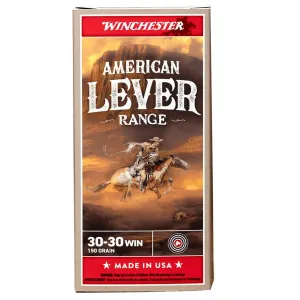 Winchester American Lever Range Rifle Ammunition 30-30 Win 150gr JHP 2390 fps 20/ct