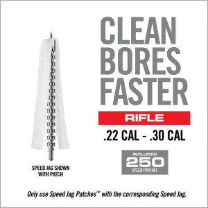 Real Avid Bore-Max Speed Jag Patches Refill Pack 4'' S .22 cal